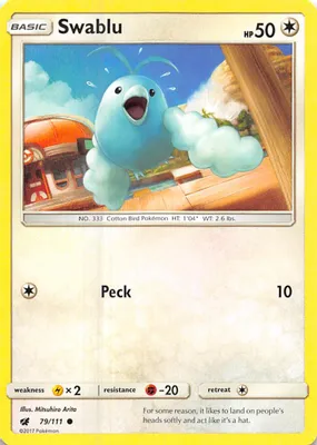 Swablu from SM - Crimson Invasion