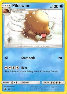 Piloswine from SM - Crimson Invasion