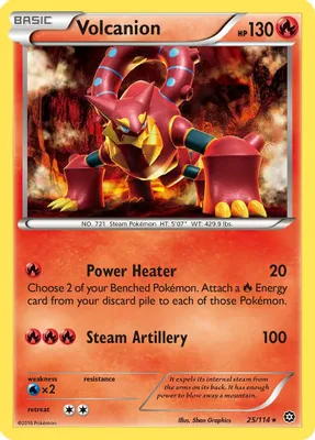 Volcanion from XY - Steam Siege
