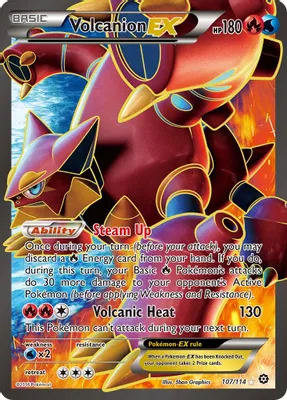 Volcanion EX (Full Art) from XY - Steam Siege