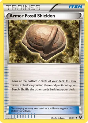 Armor Fossil Shieldon from XY - Steam Siege