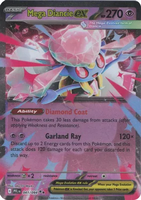 Mega Diancie ex from ME02: Phantasmal Flames