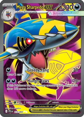 Mega Sharpedo ex - 113/094 from ME02: Phantasmal Flames