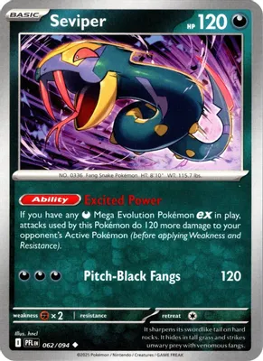 Seviper from ME02: Phantasmal Flames