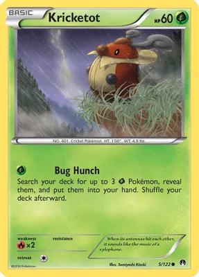 Kricketot from XY - BREAKpoint