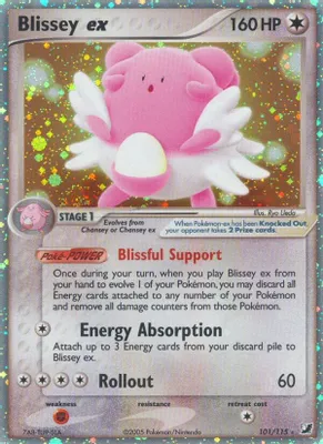 Blissey ex from EX Unseen Forces