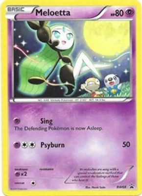 Meloetta - BW68 from Black and White Promos