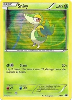 Snivy - BW01 from Black and White Promos