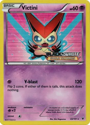 Victini - 43/101 (Prerelease) from Black and White Promos
