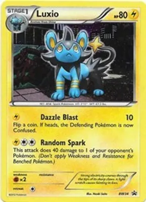 Luxio - BW34 (Cosmos Holo) from Black and White Promos