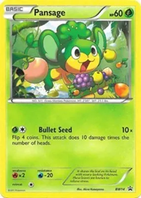Pansage - BW14 from Black and White Promos