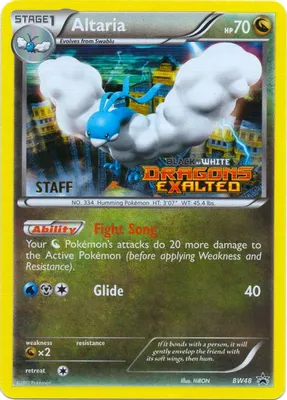 Altaria - BW48 (Prerelease) [Staff] from Black and White Promos