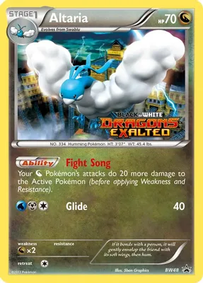 Altaria - BW48 (Prerelease) from Black and White Promos