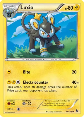 Luxio from XY - Flashfire