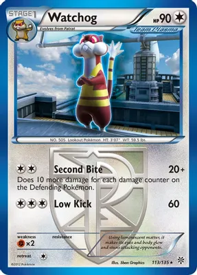 Watchog (Team Plasma) (113) from Plasma Storm