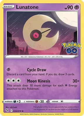 Lunatone from Pokemon GO