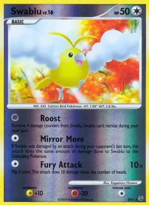 Swablu (Shiny) from Platinum