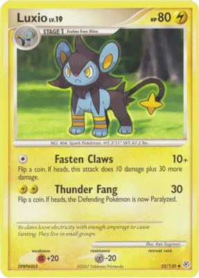 Luxio from Diamond and Pearl
