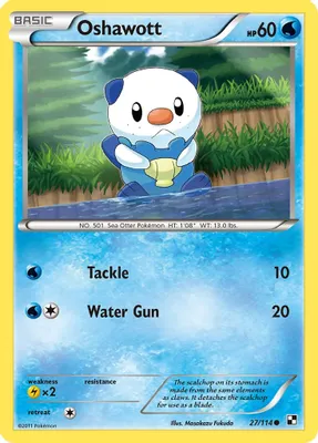 Oshawott (27) from Black and White