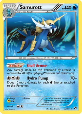 Samurott (32) from Black and White