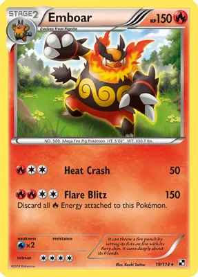 Emboar (19) from Black and White