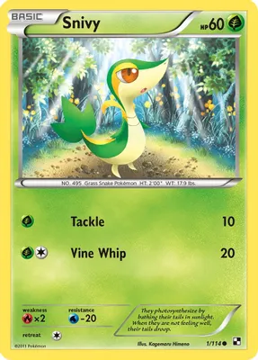 Snivy (1) from Black and White