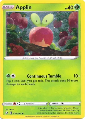 Applin - 020/192 (Cosmos Holo) from Blister Exclusives