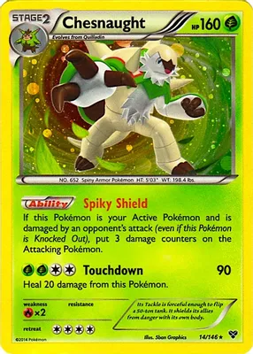Chesnaught - 14/146 (Cosmos Holo) from Blister Exclusives