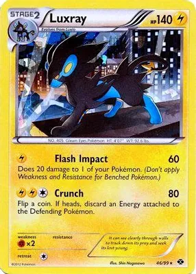 Luxray - 46/99 (Cracked Ice Holo) from Blister Exclusives