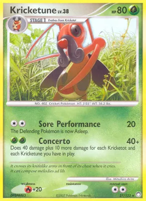 Kricketune from Mysterious Treasures