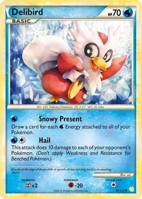 Delibird from HeartGold SoulSilver