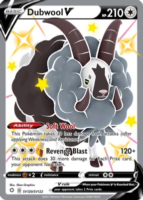 Dubwool V from Shining Fates: Shiny Vault
