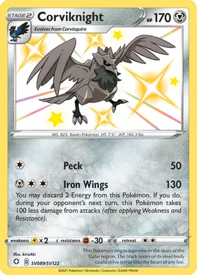 Corviknight from Shining Fates: Shiny Vault