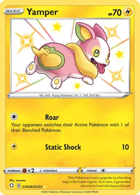 Yamper from Shining Fates: Shiny Vault