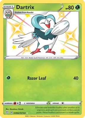 Dartrix from Shining Fates: Shiny Vault