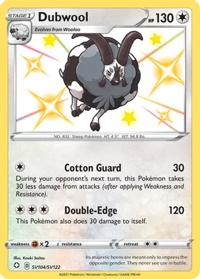 Dubwool from Shining Fates: Shiny Vault