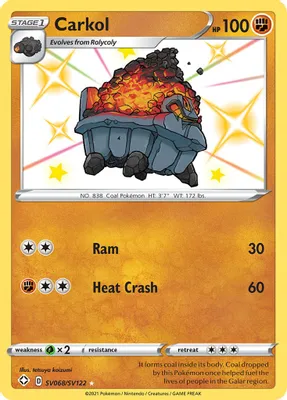Carkol from Shining Fates: Shiny Vault