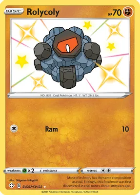 Rolycoly from Shining Fates: Shiny Vault