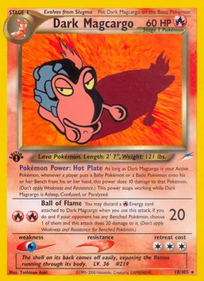 Dark Magcargo from Neo Destiny