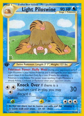 Light Piloswine from Neo Destiny