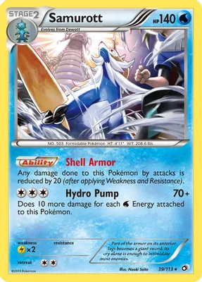 Samurott from Legendary Treasures