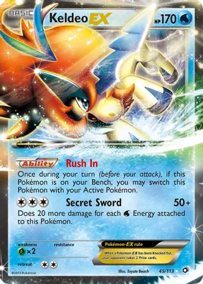 Keldeo EX from Legendary Treasures