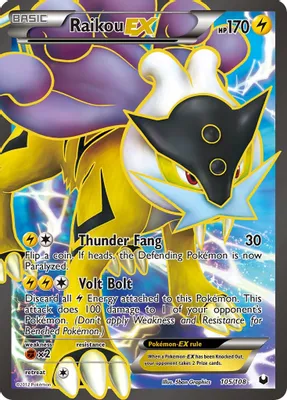 Raikou EX (105 Full Art) from Dark Explorers