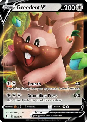Greedent V from Shining Fates