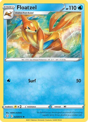 Floatzel from Shining Fates