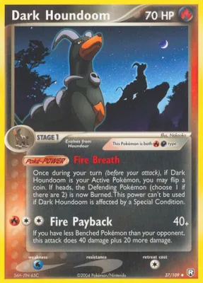 Dark Houndoom - 037/109 from EX Team Rocket Returns