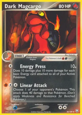 Dark Magcargo from EX Team Rocket Returns