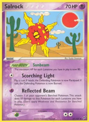 Solrock from EX Deoxys