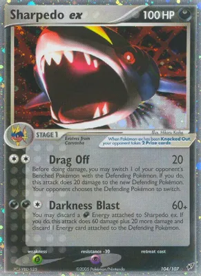 Sharpedo ex from EX Deoxys