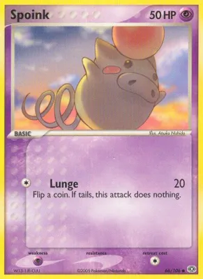 Spoink - 066/106 from EX Emerald